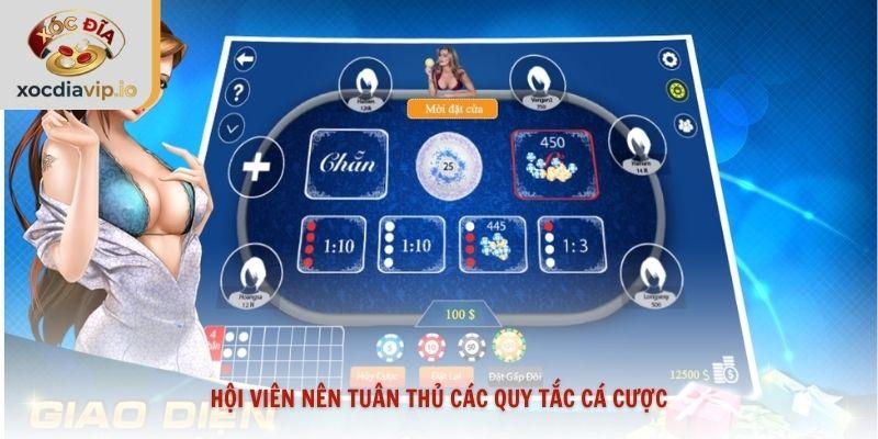 Hội viên nên tuân thủ các quy tắc cá cược