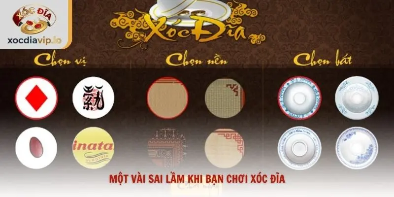 Một vài sai lầm khi bạn chơi xóc đĩa