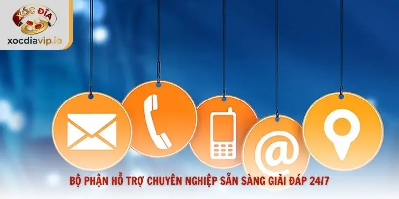 Bộ phận hỗ trợ chuyên nghiệp sẵn sàng giải đáp 24/7