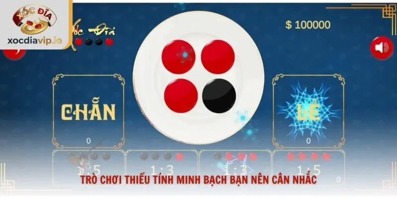 Trò chơi thiếu tính minh bạch bạn nên cân nhắc